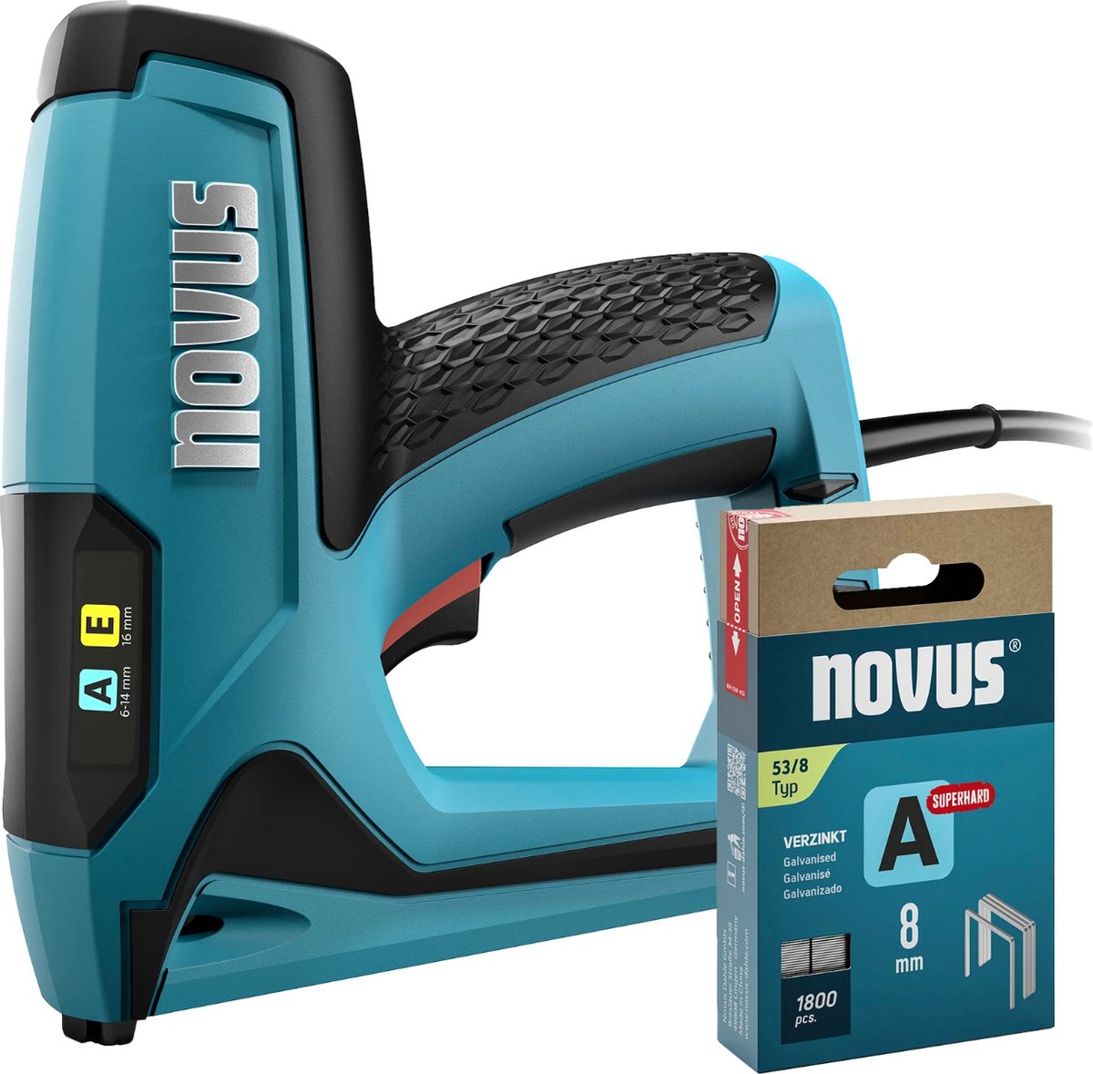 Novus Tools 031-0371 Agrafeuse électrique pour type dagrafe Type 53 Longueur de lagrafe 6 - 14 mm