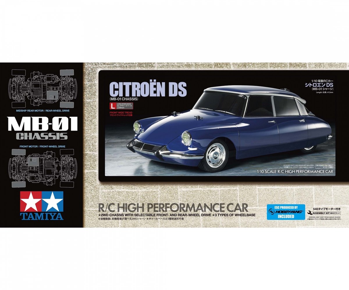 Tamiya Citroen DS 1:10 Auto RC électrique Voiture de tourisme kit à monter