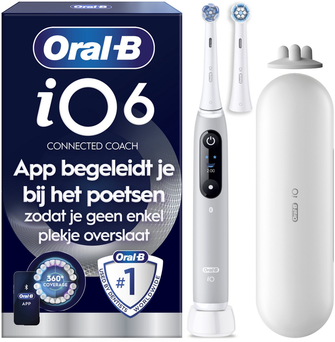 Oral-B iO Series 6s Grey Opal 4210201427360 Brosse à dents électrique rotatif / oscillant gris