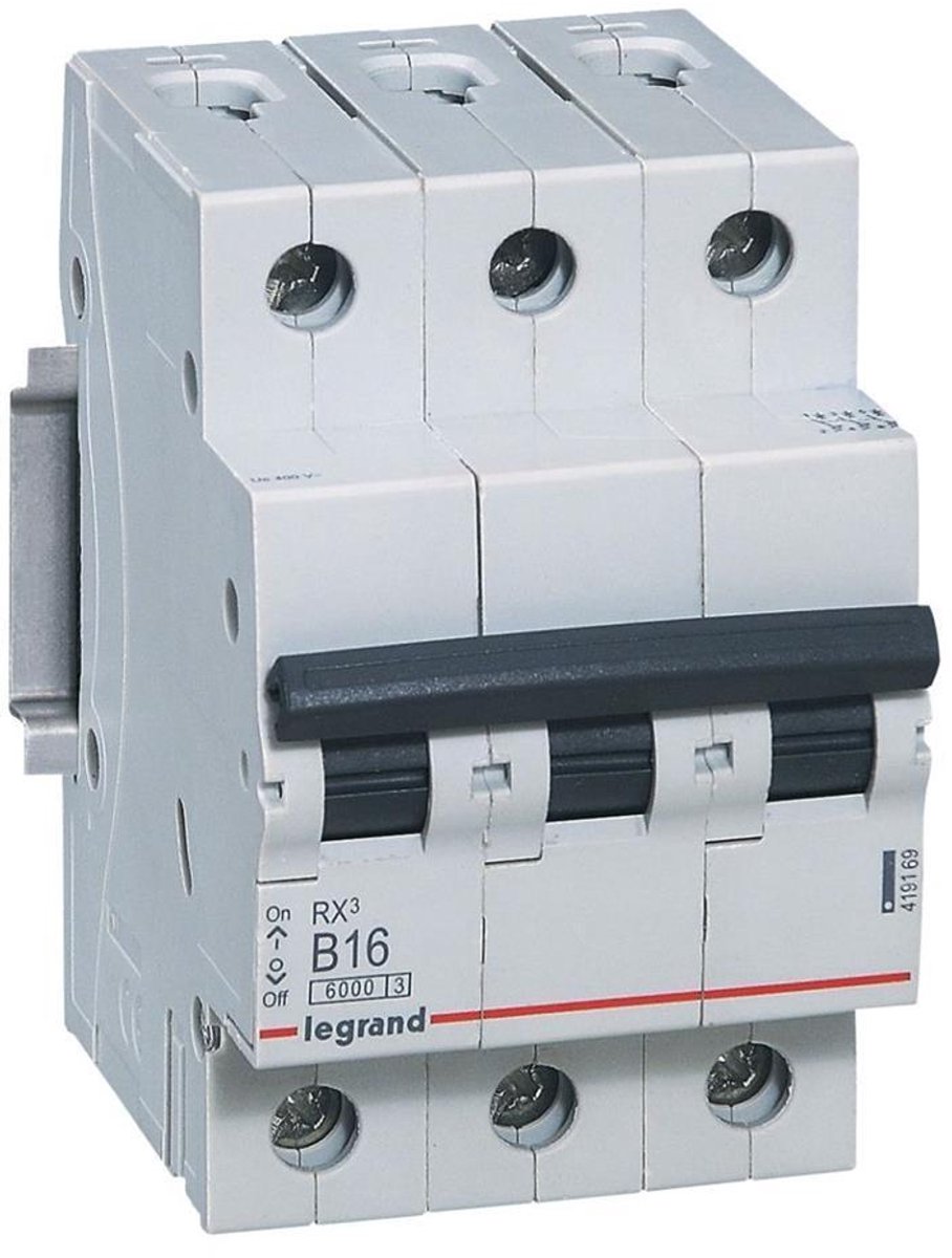 Legrand 419169 Disjoncteur 3 pôles 16 A 230 V/AC, 400 V/AC