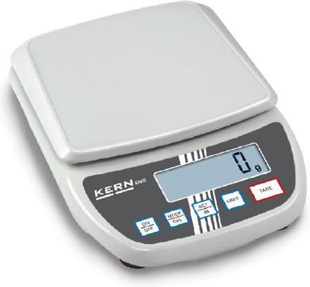 Kern KERN Balance à usage scolaire EMS 6K1 Plage de pesée (max.) 6 kg Lisibilité 1 g sur bloc dalimentation blanc
