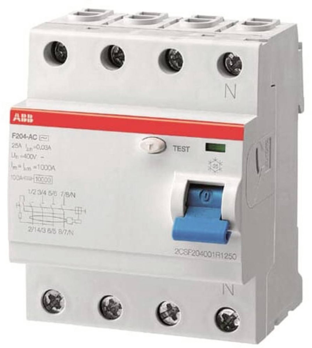 ABB 2CSF204101R2400 F204 A-40/0,1 Interrupteur différentiel A 4 pôles 40 A 0.1 A 400 V
