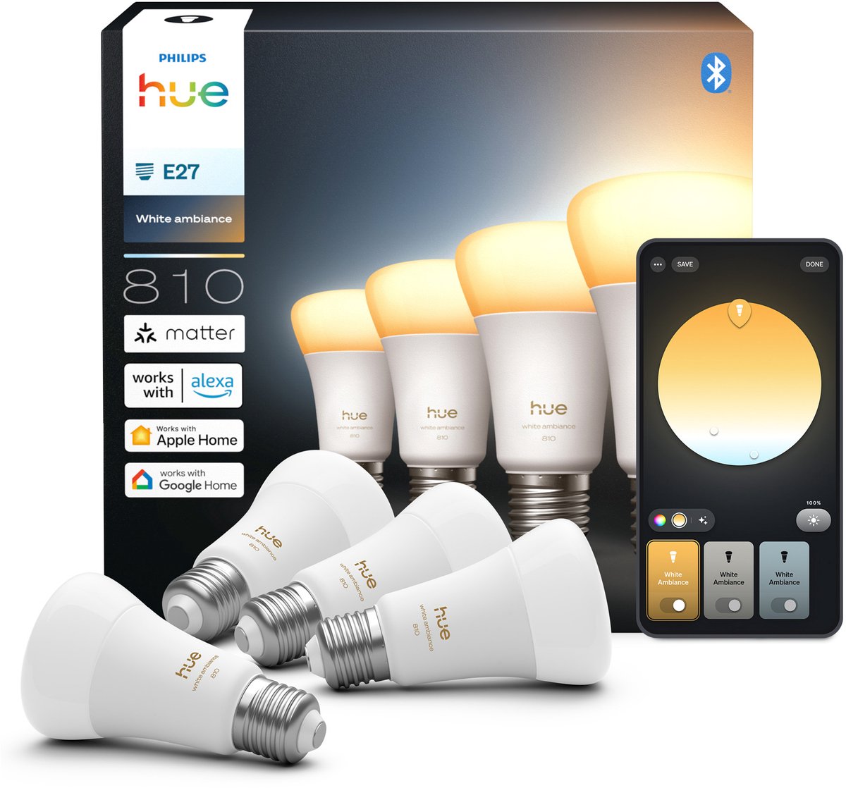 Philips Hue Ampoule à LED 929003854808 CEE: D (A - G) Hue White Amb. de blanc chaud à blanc froid