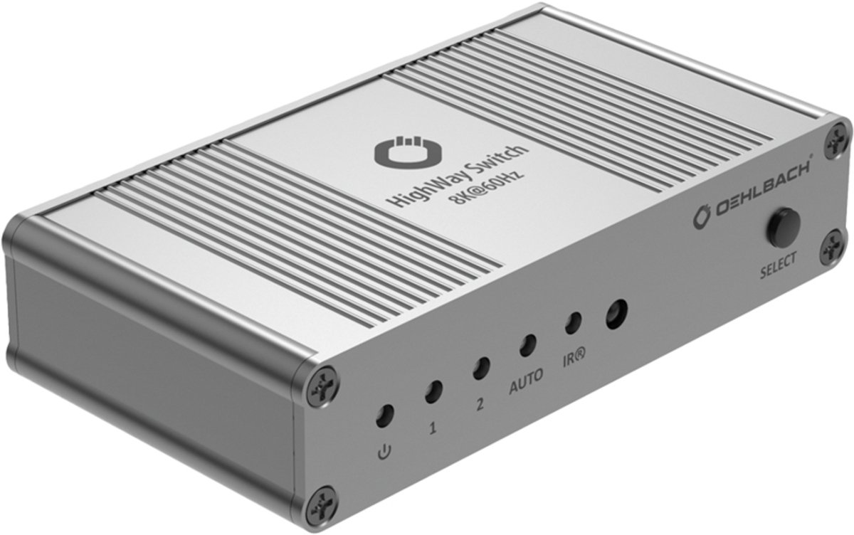 Oehlbach D1C6049 HighWay Switch 8K Switch HDMI 2 ports