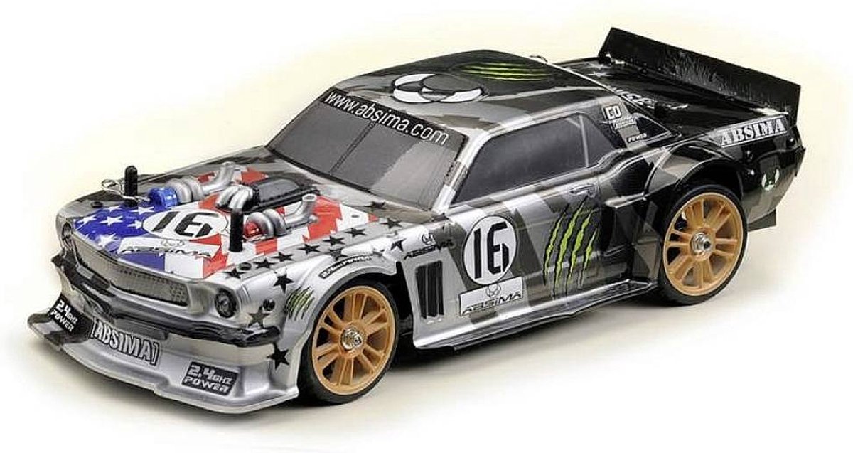 Absima Touring Car FIRST STEP SPEED PERFORMANCE FUN MAKER neon, gris brushless 1:16 Auto RC électrique Voiture de tourisme 4 roues motrices (4WD) prêt à