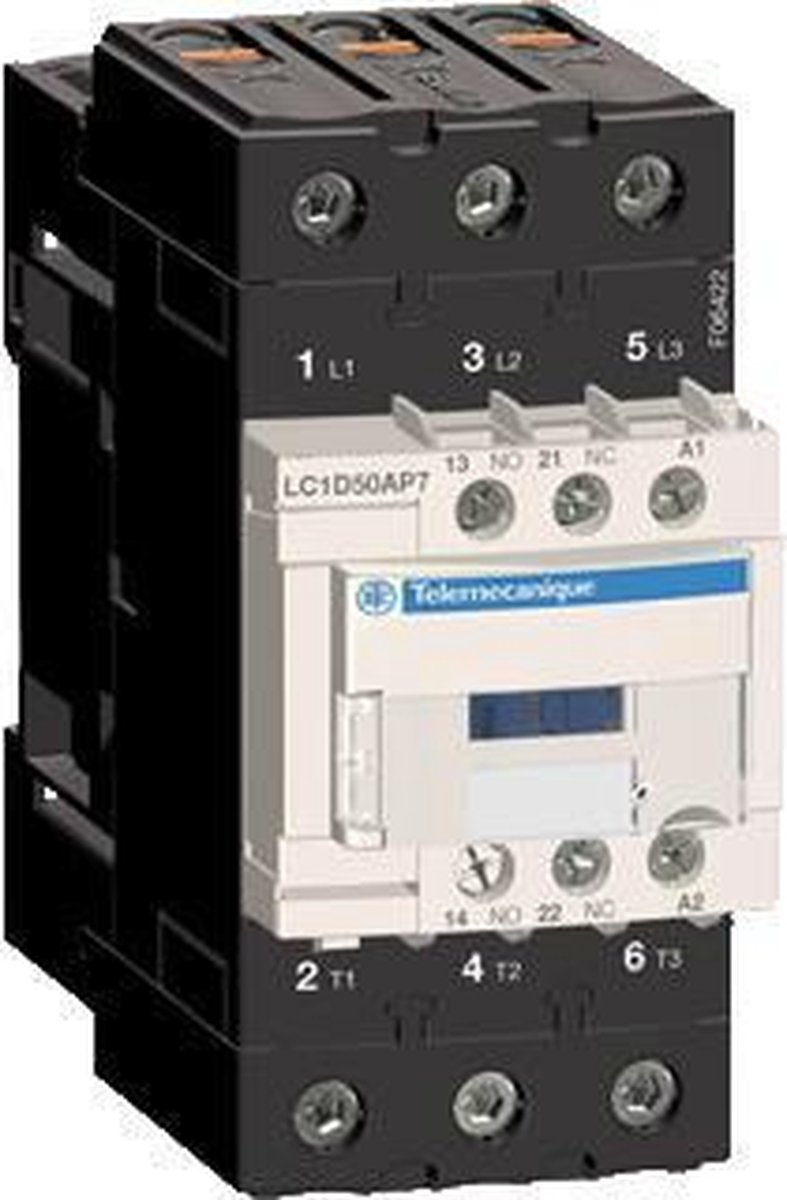 Contacteur de puissance Schneider Electric LC1D50AP7 3 NO (T) 22 kW 1 pc(s) Piece