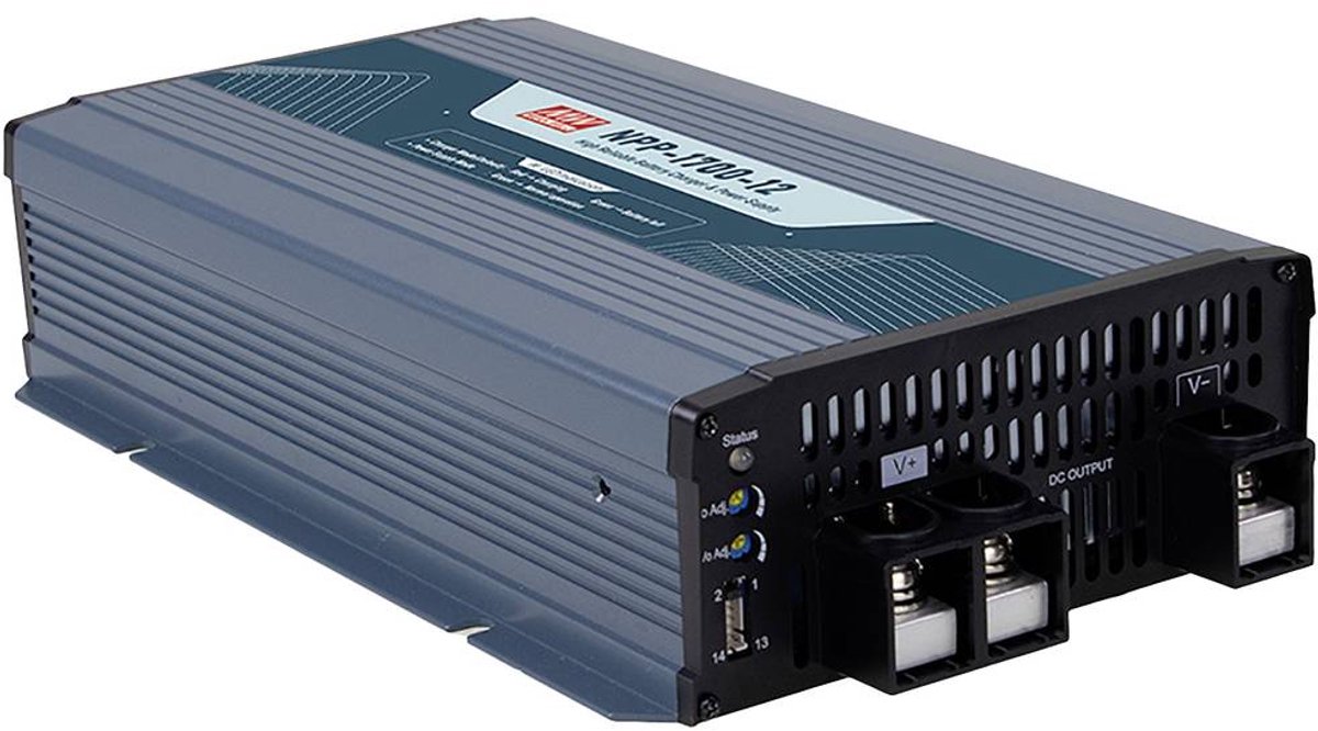 MEAN WELL Chargeur pour batteries au plomb NPP-1700-24 24 V Courant de charge (max.) 50 A