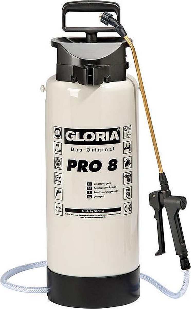 Gloria Haus und Garten 001206.0000 Pro 8 Pulvérisateur 8 l
