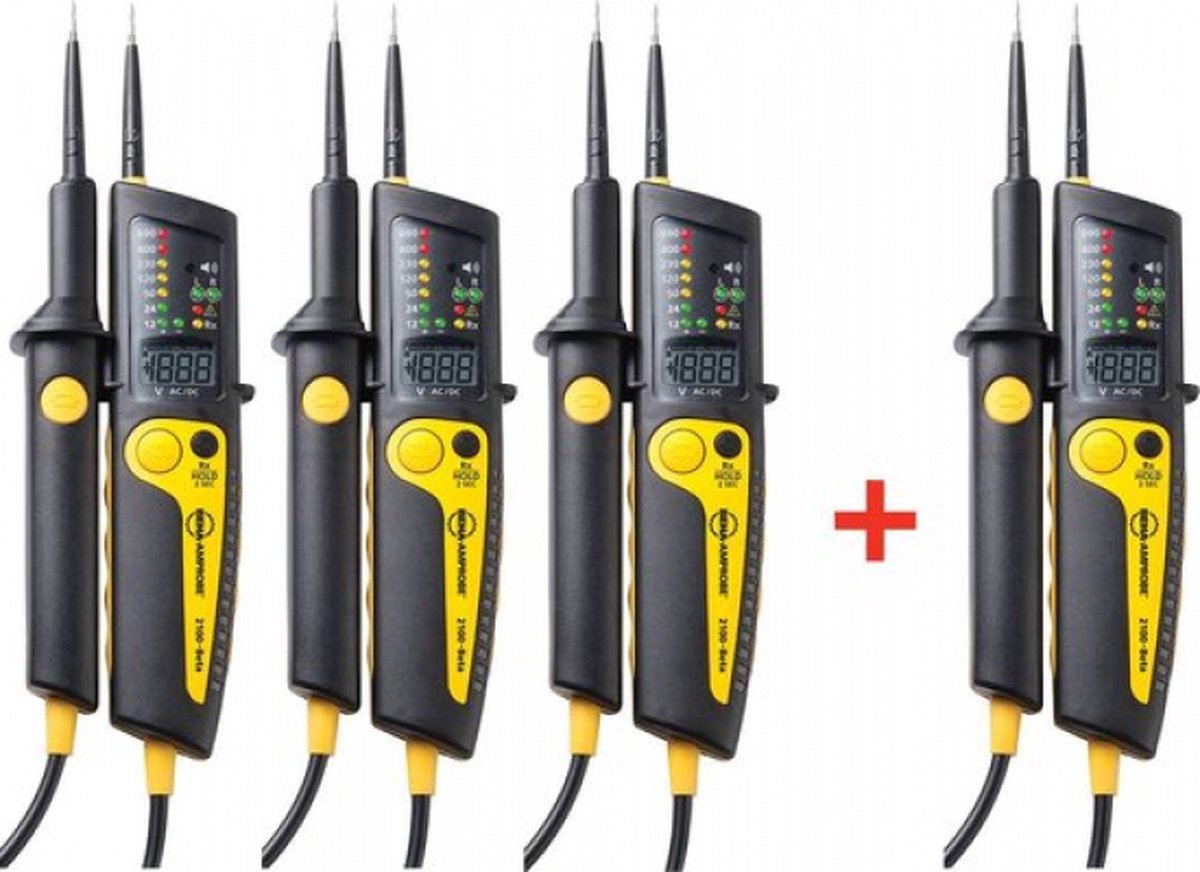 Testeur de tension à 2 pôles Beha Amprobe 2100-BETA BUNDLE CAT III 1000 V, CAT IV 600 V LCD, LED, Vibration, Acoustique