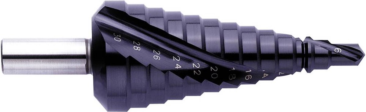 Foret étagé Exact 796 / 07023 HSS 6 - 30 mm TiAIN Longueur totale 98 mm tige à 3 surfaces 1 pc(s)