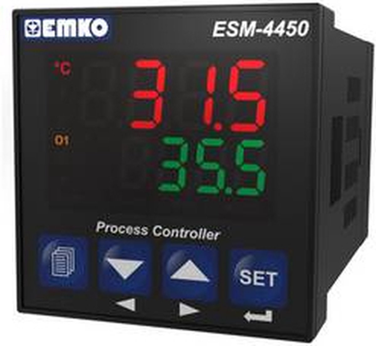 Emko ESM-4450.1.20.1.1/01.04/0.0.0.0 2 points, P, PI, PD, PID Régulateur de température Pt100, J, K, R, S, T -200 à 1700 °C Relais 5 A, Relais 3 A (L x l x H)