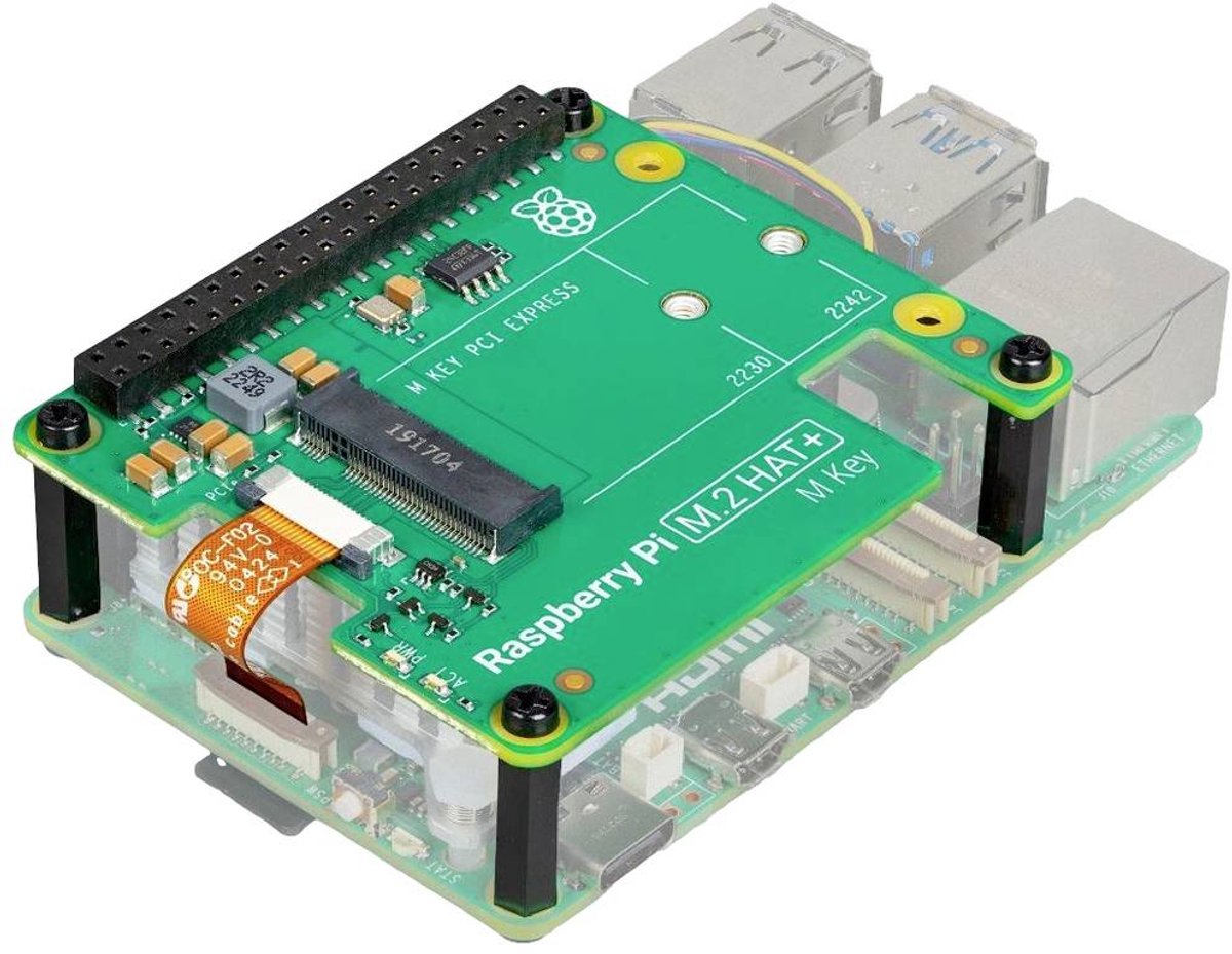 Raspberry Pi® AI HAT+ (26 TOPS) Platine dextension Raspberry Pi® Convient pour (kits de développement): Raspberry Pi® 5 B