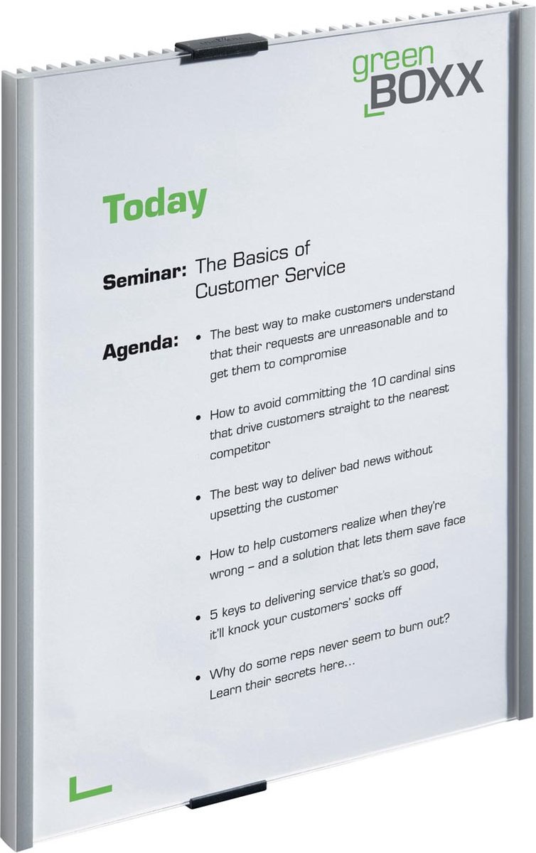 Durable Plaque de porte INFO SIGN - 4806 (l x H) 210 mm x 297 mm métallique, argent 480623
