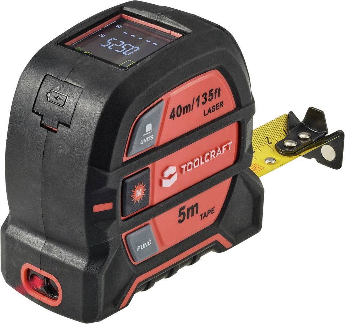 TOOLCRAFT Télémètre laser 2 en 1 max. 40 m avec mètre à ruban