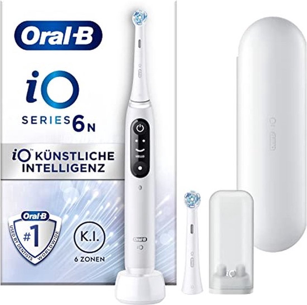 Oral-B iO Series 6 White JAS22 Brosse à dents électrique rotatif / oscillant blanc