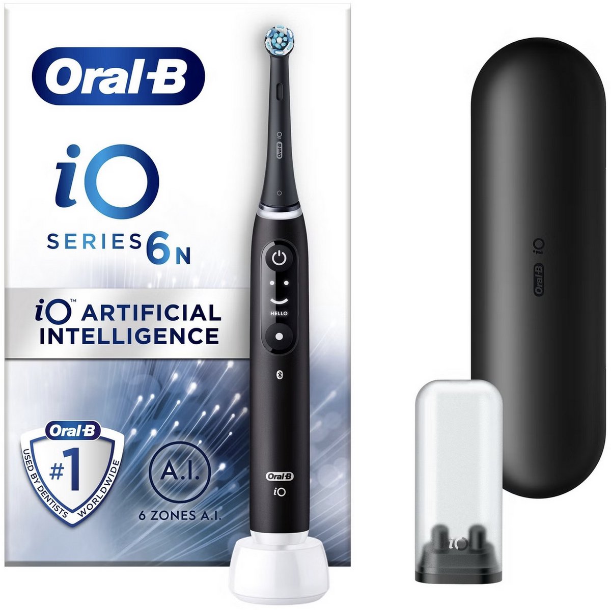 Oral-B iO Series 6 Black Lava JAS22 Brosse à dents électrique noir