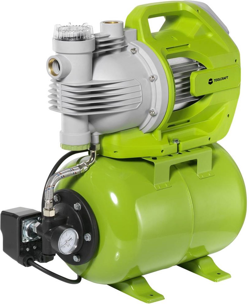 TOOLCRAFT TO-8992887 Surpresseur avec réservoir 230 V/AC 6000 l/h