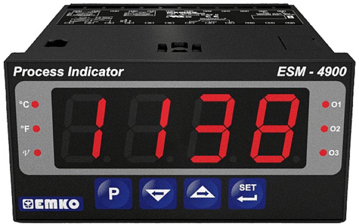 Emko ESM-4900 2 points, P, PI, PD, PID Régulateur universel Pt100 -200 à +1700 °C Relais 5 A (L x l x H) 86.5 x 48 x 96 mm