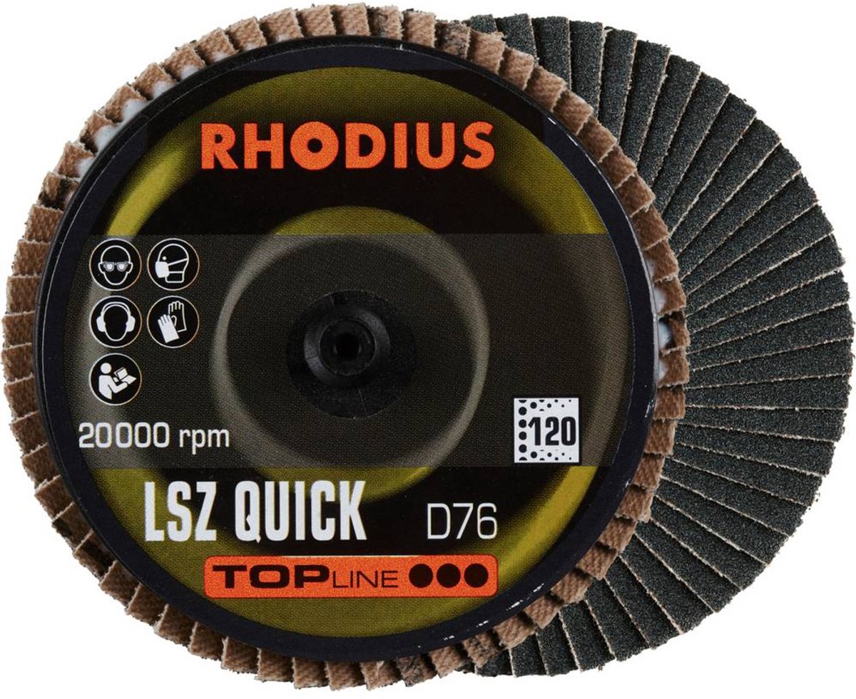 Rhodius 303937 LSZ QUICK Disque segmenté Grain 120 acier inoxydable, acier, Métaux non ferreux 10 pc(s)