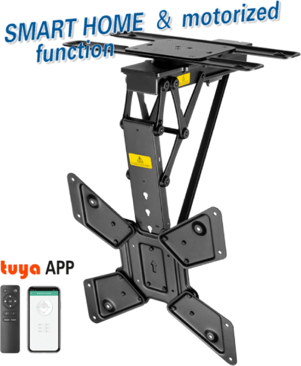 My Wall HL46ML Support TV pour plafond 58,4 cm (23) - 165,1 cm (65) support de plafond, inclinable, mobile, motorisé, avec motorisation électrique avec