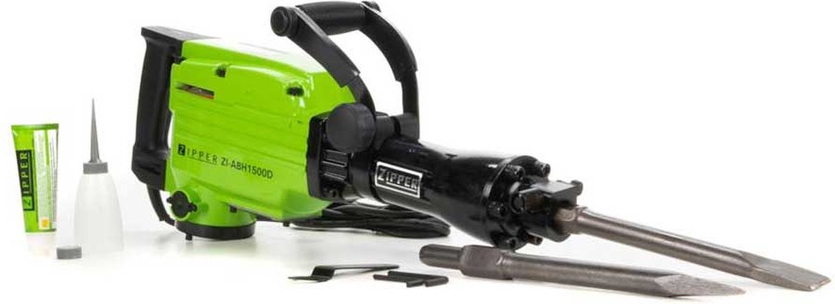 Marteau piqueur Zipper ZI-ABH1500D tige hexagonale 1500 W 45 J + mallette, + accessoires 1 pc(s)