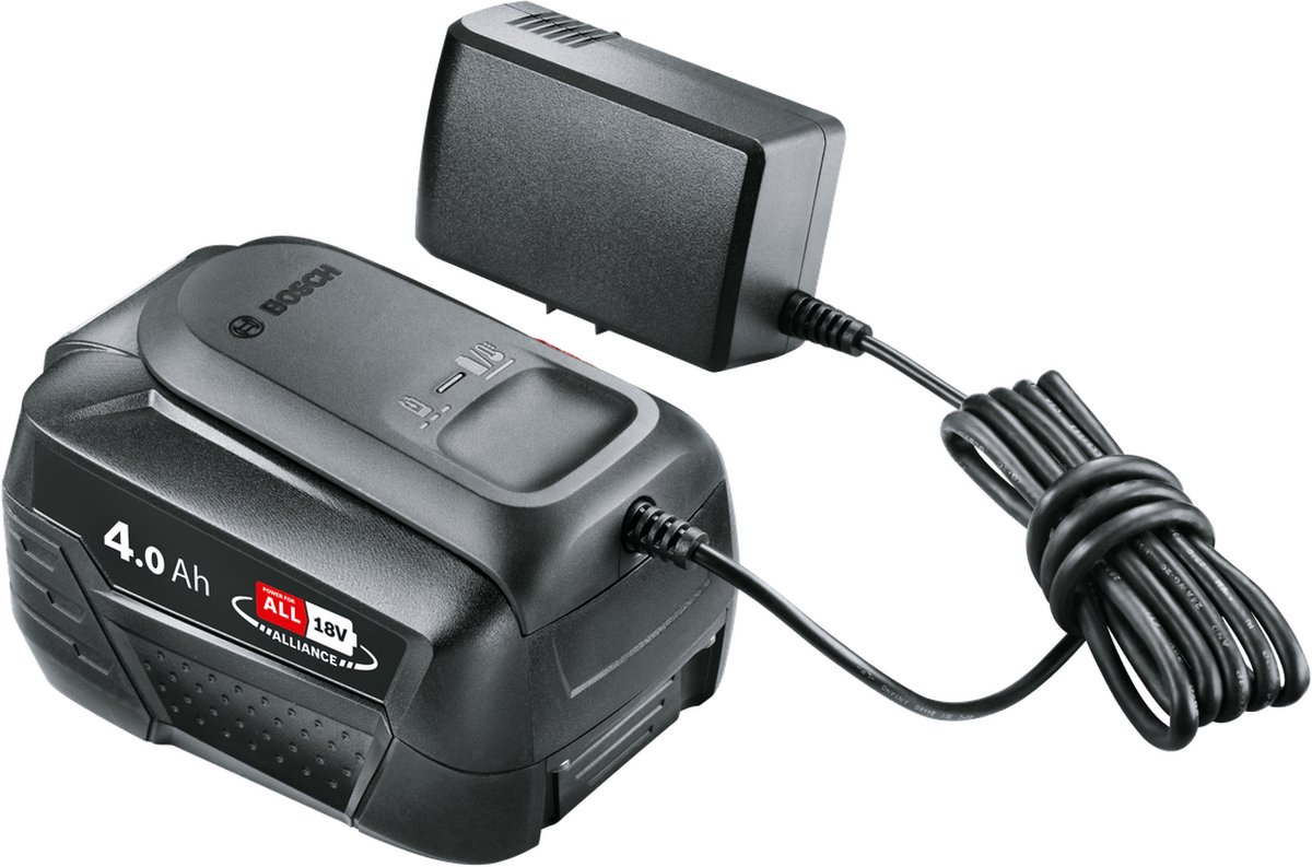 Bosch Home and Garden Kit de démarrage 18 V (4 Ah + AL18V-20)