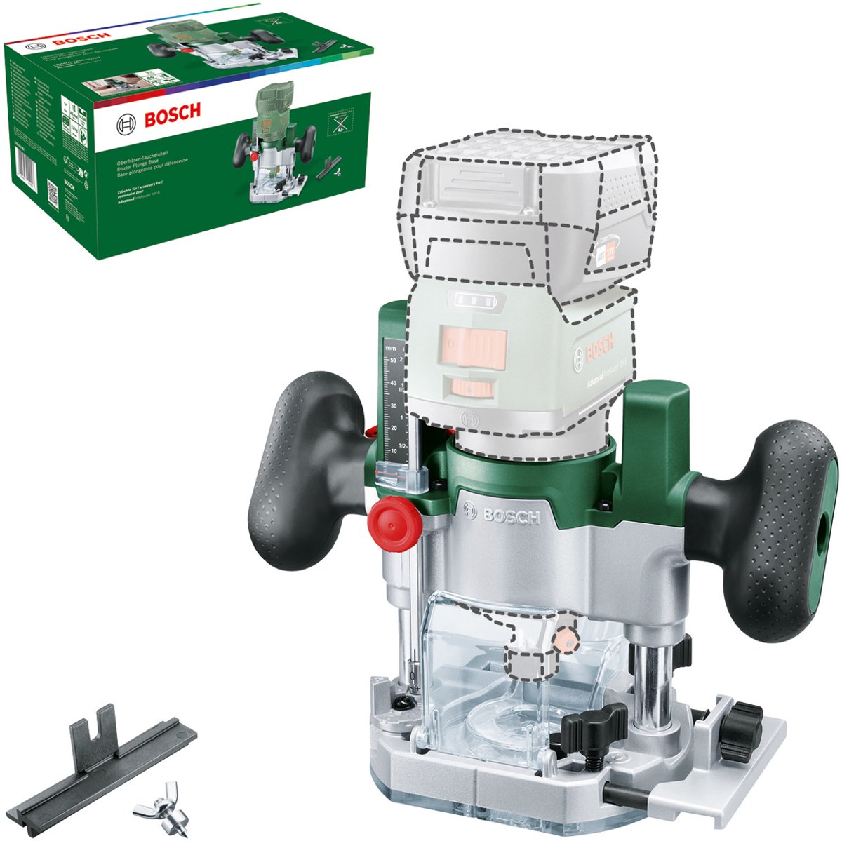 Bosch Home and Garden Unité de plongée pour défonceuse 1600A02RD7 AdvancedTrimRouter Plunge Base