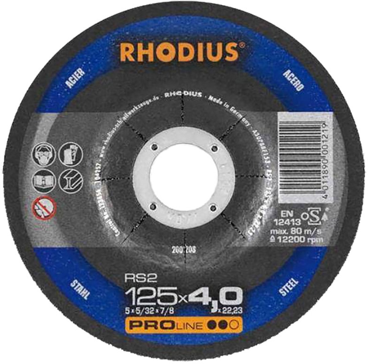Rhodius 200208 RS2 PIPELINE Disque à ébarber acier 25 pc(s)