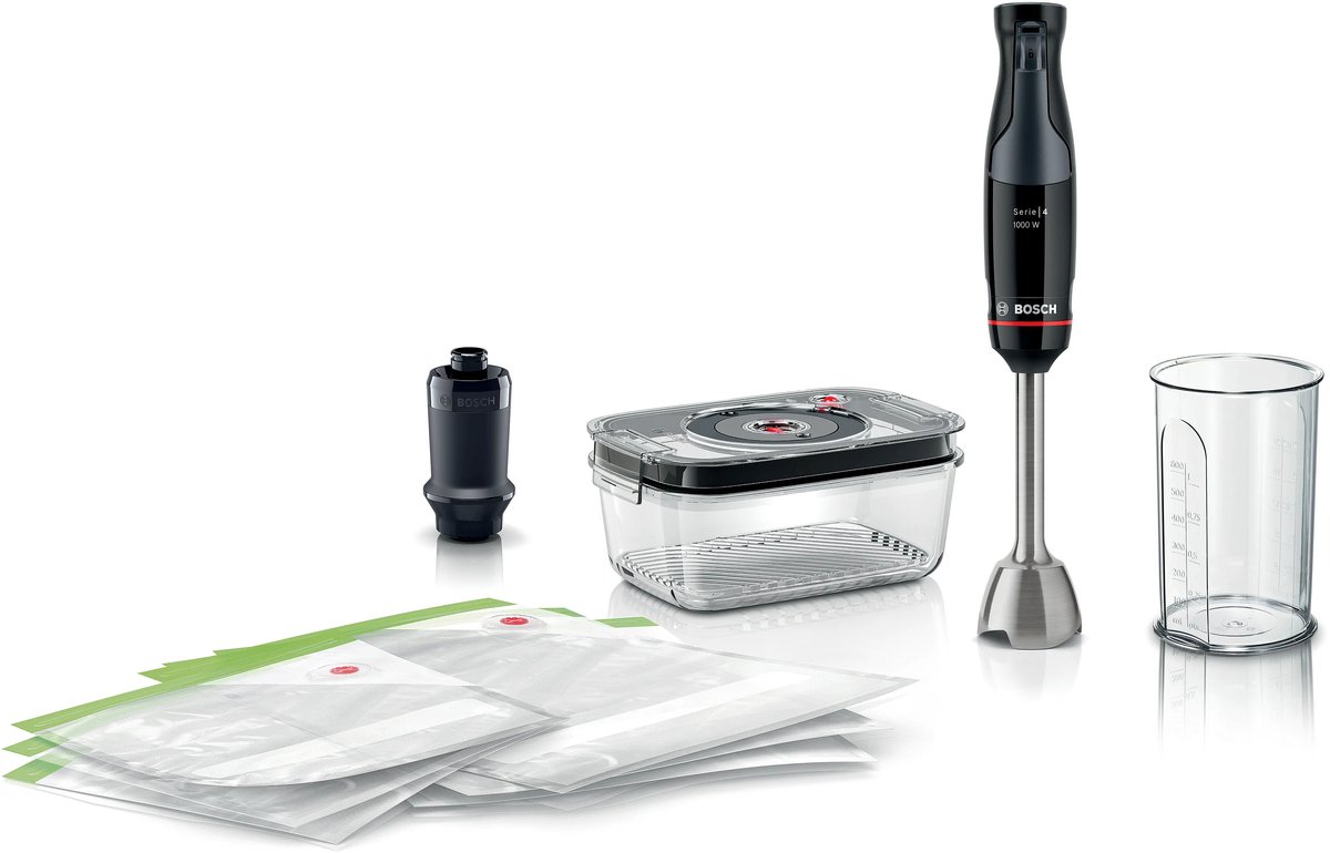 Bosch ErgoMaster MSM4B6V2 Mixeur plongeant 1000 W sans BPA gris