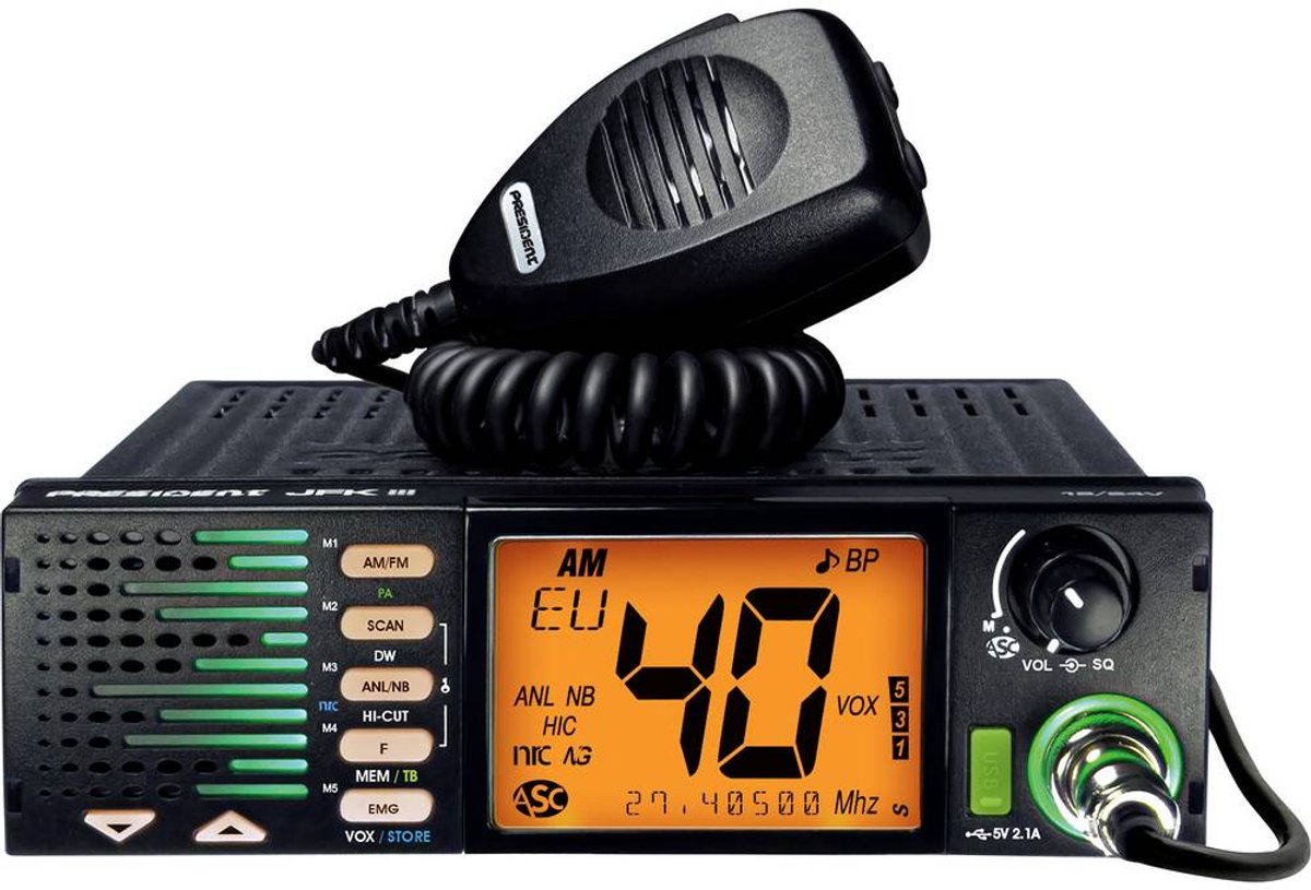 President JFK III, AM/FM 40369 Emetteur-récepteur CB