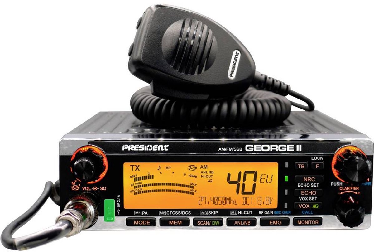 President GEORGE II, AM/FM/SSB, PC 40359 Emetteur-récepteur CB