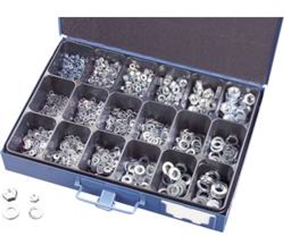 Assortiment de 1 800 écrous et rondelles
