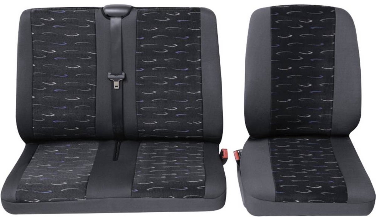 HP Autozubehör 22905 Schonbezug Transporter Profi2 1E+1D Housse de siège polyester bleu siège conducteur, siège passager, double siège