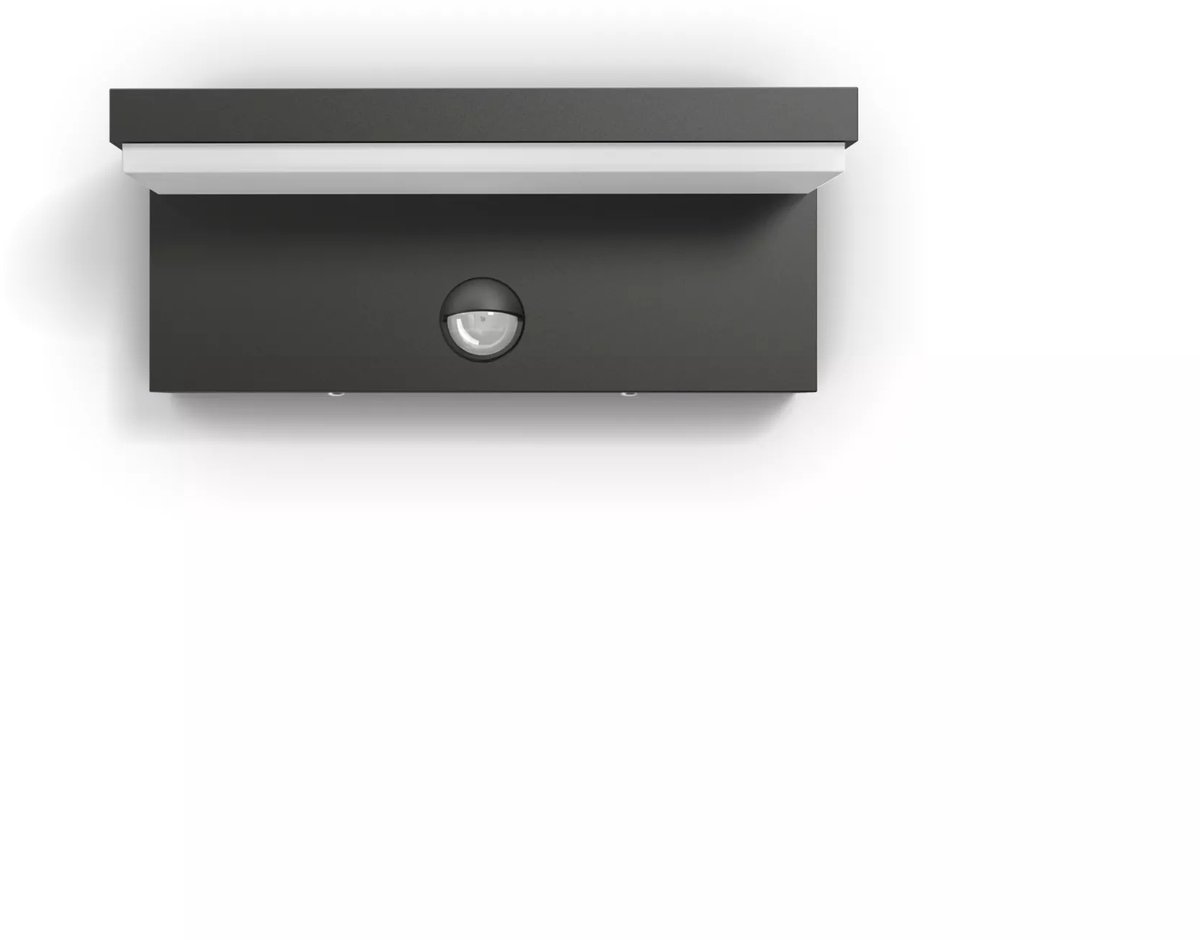 Philips LED Bustan 8720169257412 Applique LED extérieure avec détecteur de mouvement LED LED intégrée 3.8 W anthracite