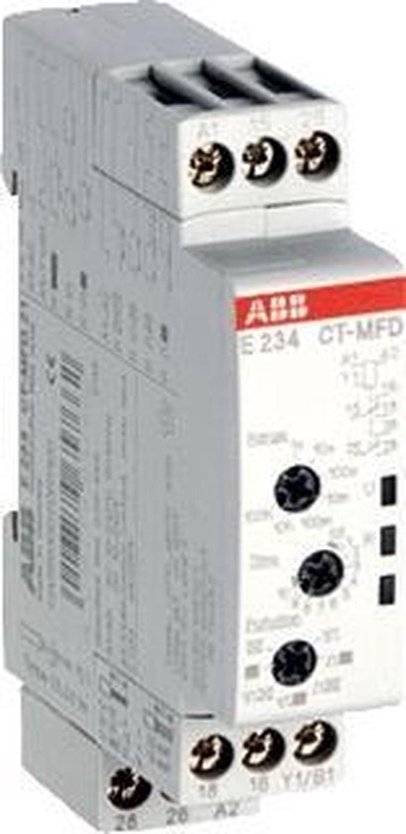 ABB 1SVR500020R0000 CT-MFD.12 Relais temporisé multifonction 1 pc(s) Plage temporelle: 0.05 s - 100 h 2 inverseurs (RT)