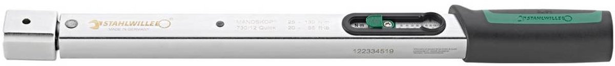 Stahlwille 730/12 50184012 Clé dynamométrique pour embouts interchangeables 25 - 130 Nm