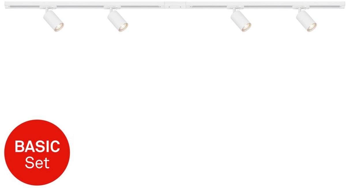 Briloner 8000046 Système de rail de base monophasé GU10 blanc