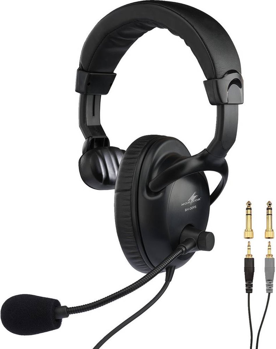 Micro-casque Micro de chant Monacor BH-009 Type de transmission (détails):filaire avec bonnette anti-vent