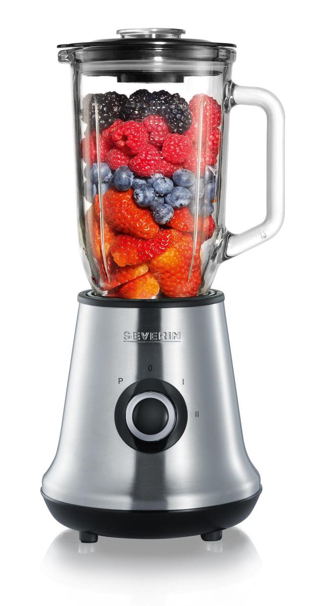 Severin SM 3734 Mixeur sur pied 500 W acier inoxydable (brossé), noir