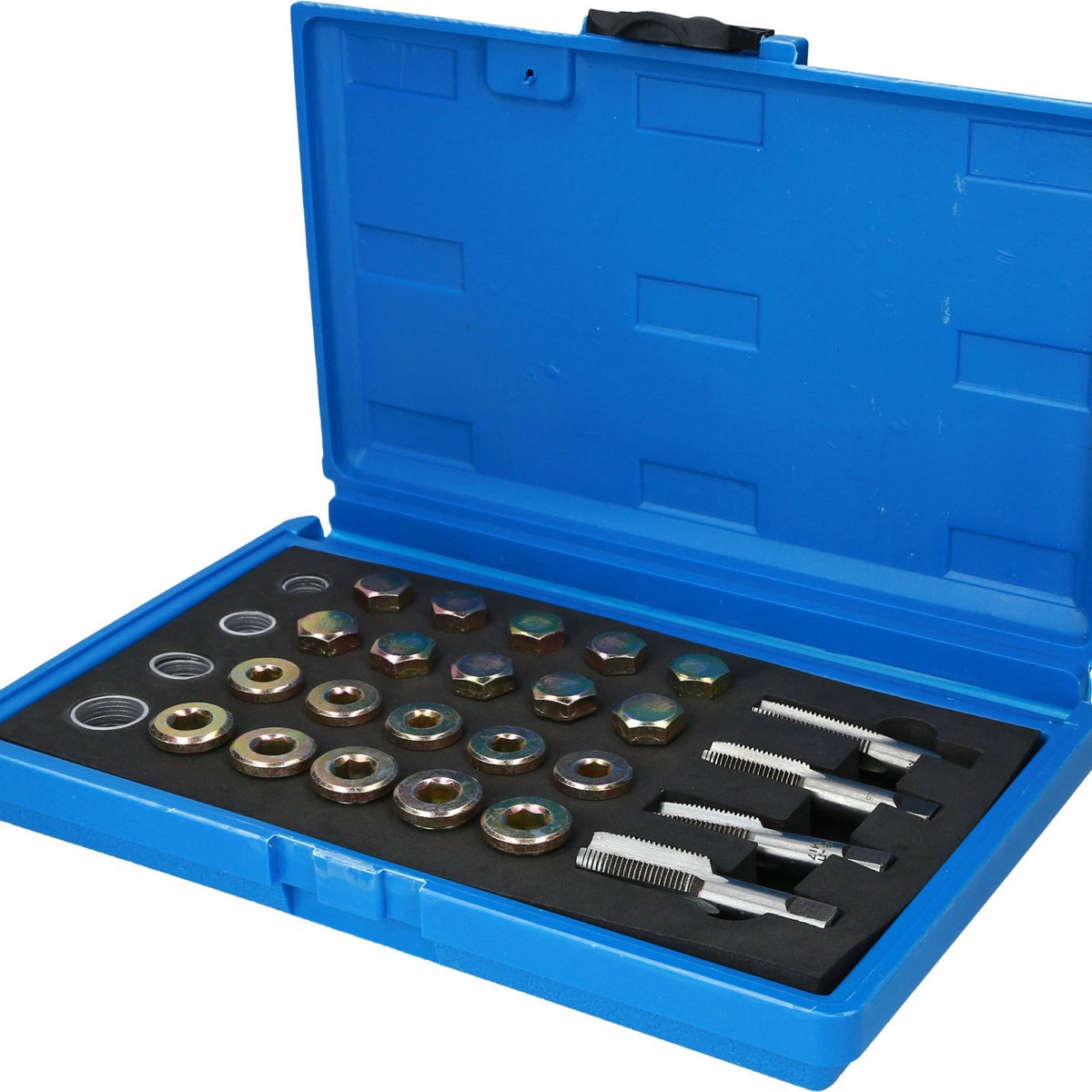 Brilliant Tools BT711250 Kit de réparation pour filetages de bouchons de vidange dhuile, 64 pcs