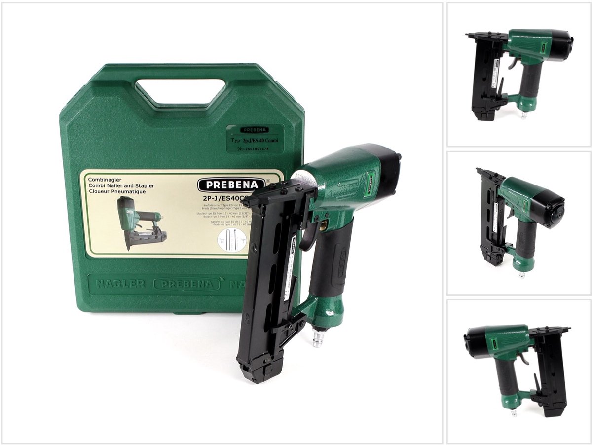 Prebena 2P-J/ES40COMBI Pistolet à clous pneumatique 7 bar