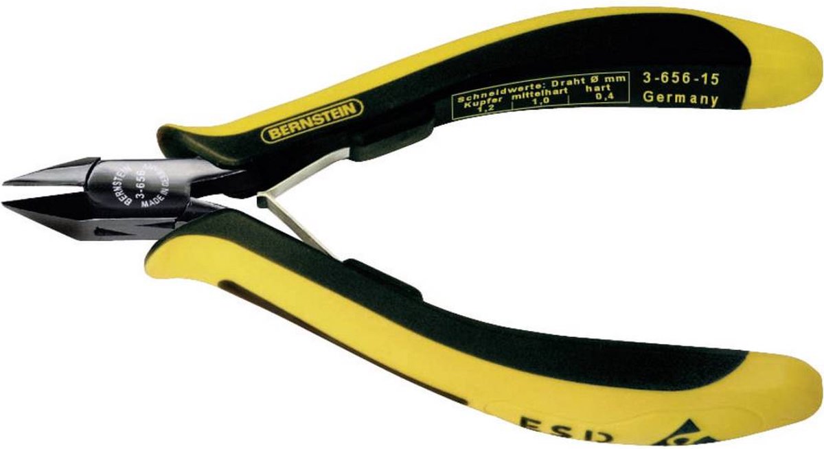 Pince coupante diagonale avec facette BERNSTEIN Tools for Electronics 3-656-15 125 mm 1 pc(s)