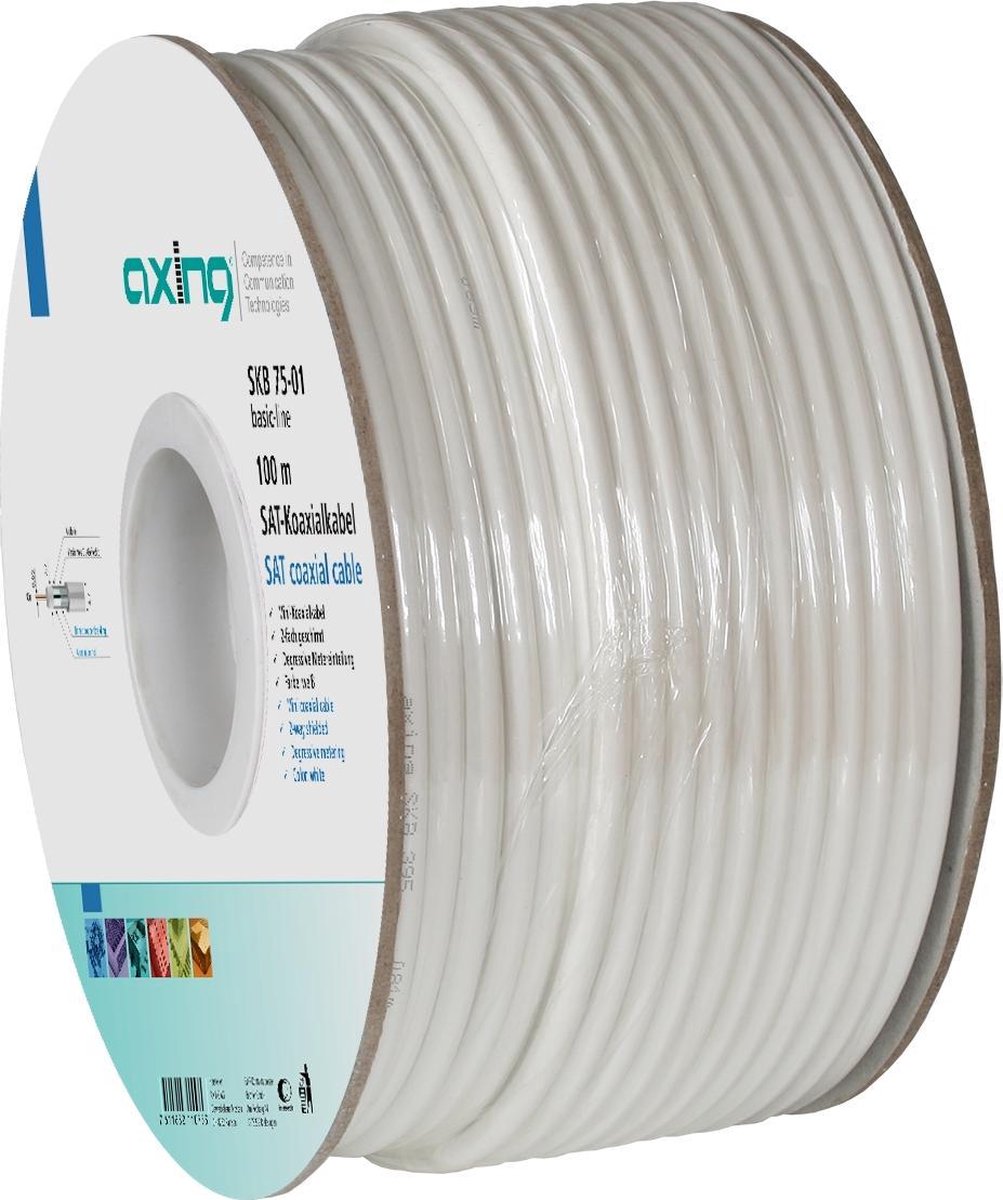 Axing SKB 75-01 SAT Câble de raccordement Coaxial 100.00 m blindage double