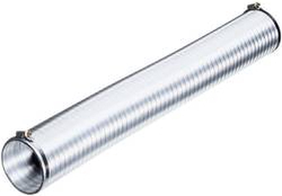 Wallair N51808 Tube de ventilation flexible aluminium (Ø x L) 10 cm x 2.5 m argent