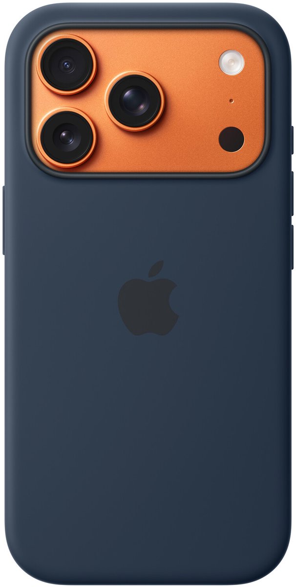 Apple Silicone Case iPhone 17 Pro minuit compatible avec MagSafe MGFH4ZM/A