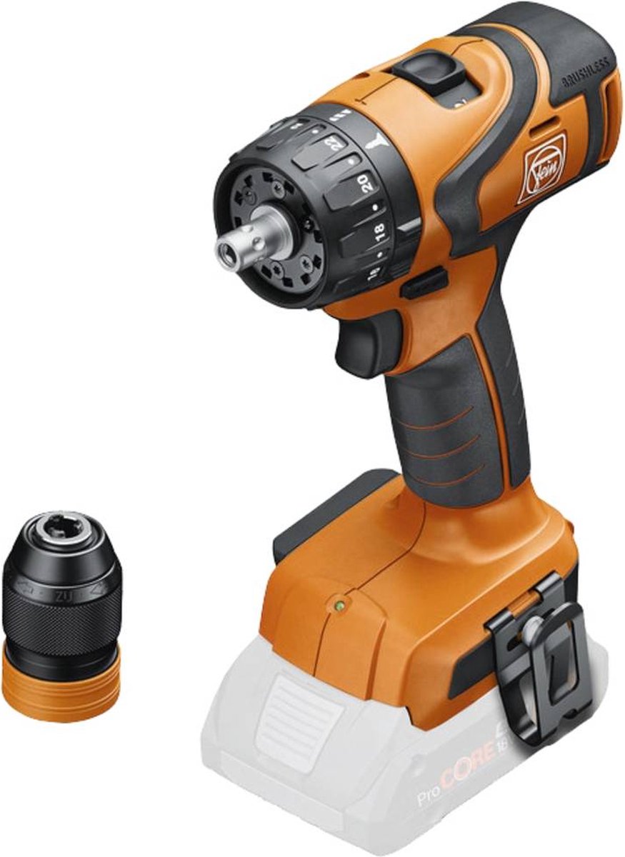 Perceuse-visseuse sans fil Fein ABS 18 Q AS 71132461000 18 V brushless, sans batterie, sans chargeur