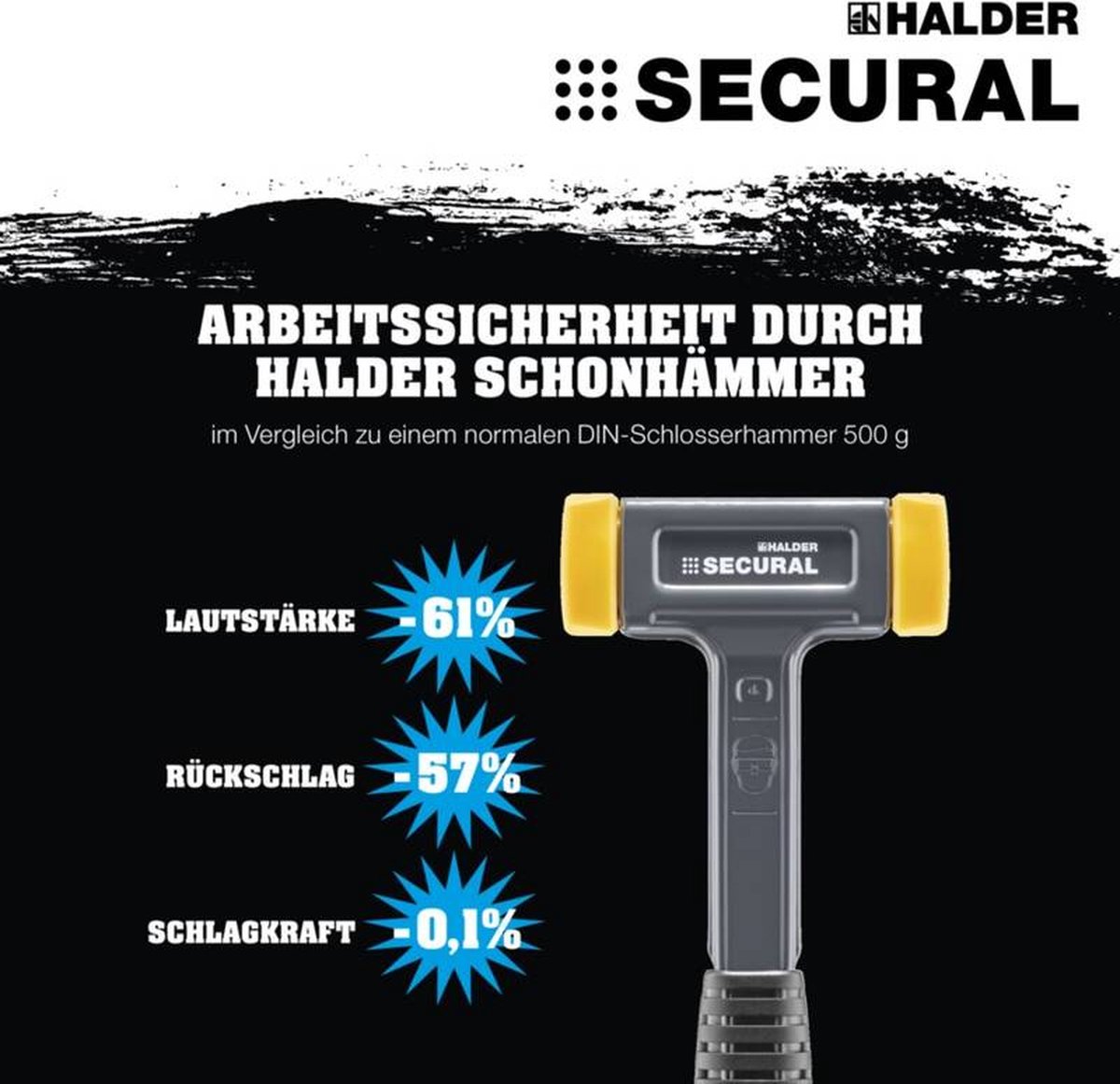 Halder SUPERCRAFT 3380.140 Marteau à métal Manche ergonomique, mi-dur 680 g 325 mm 1 pc(s)