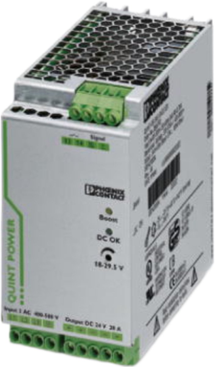 Alimentation rail DIN Phoenix Contact QUINT-PS/3AC/24DC/20 29.5 V/DC 20 A 480 W 1 x