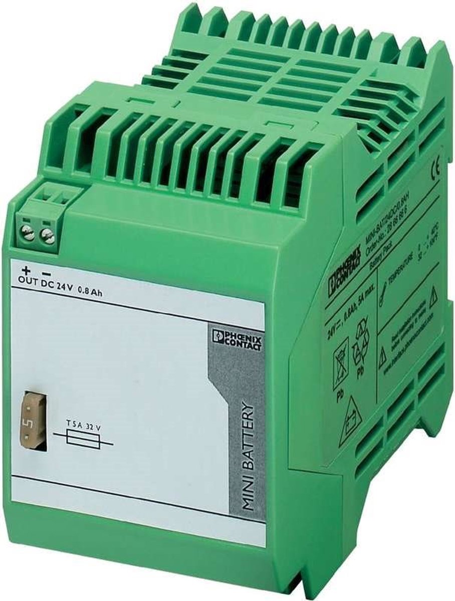 Onduleur (ASI) industriel - Installation (rail DIN) Phoenix Contact MINI-BAT/24DC/0.8AH