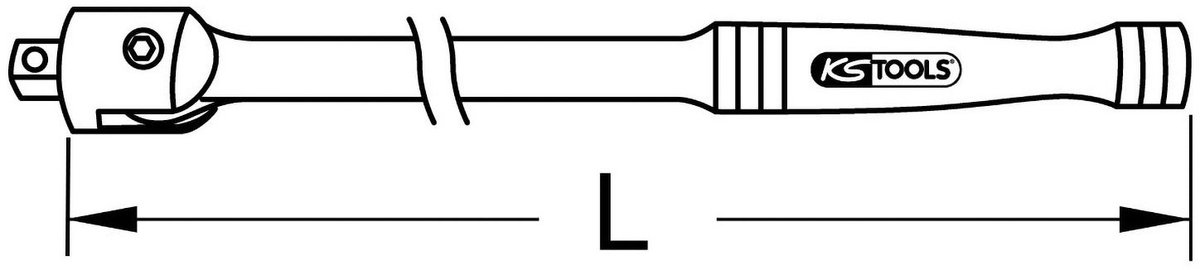 KS Tools 9181802 918.1802 Poignée articulée 1 pouces Propulseur 1 (25 mm) 1050 mm 1 pc(s)